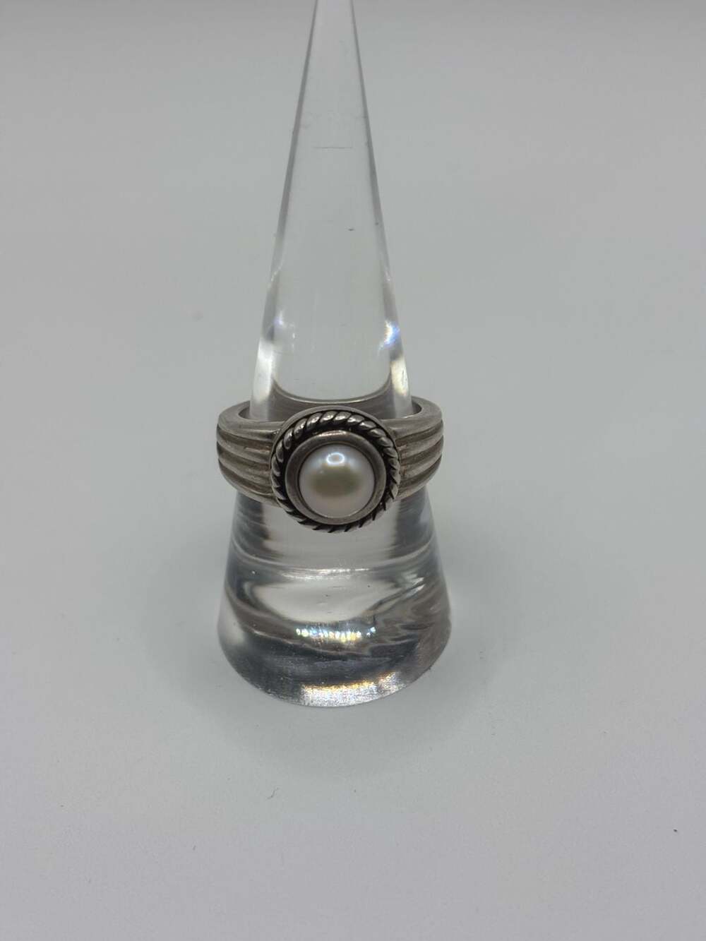 Sterling Silver Freshwater Cultured Pearl Ring. For Sale at ,